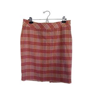 The Limited vintage look 100% wool plaid skirt size 10